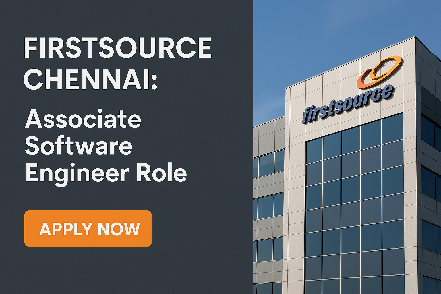 Firstsource Chennai: Associate Software Engineer Role