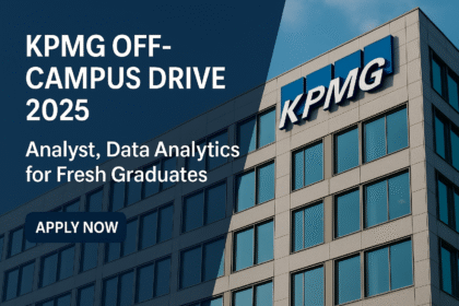 KPMG Off-Campus Drive 2025: Analyst, Data Analytics for Fresh Graduates