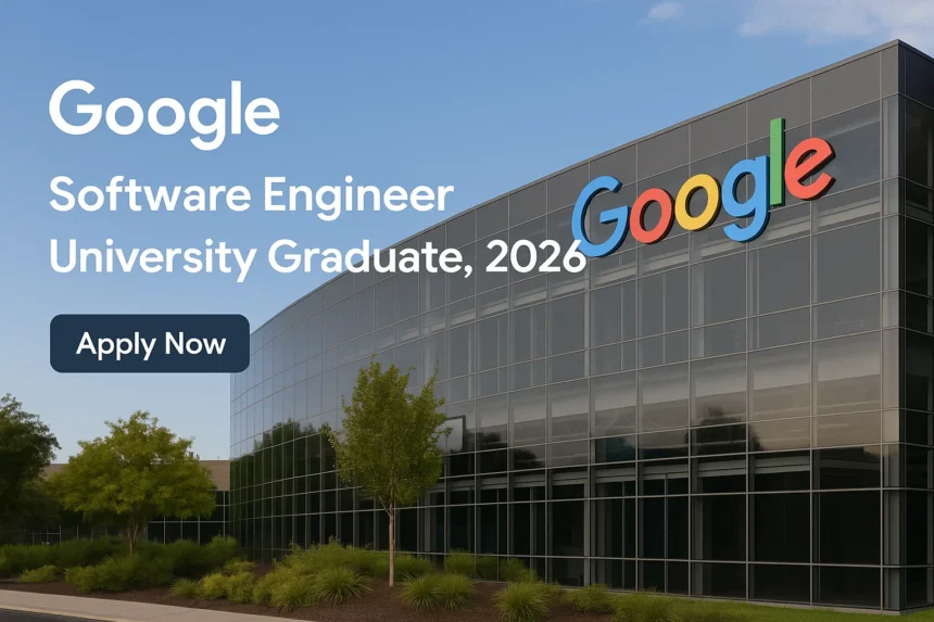 Google: Software Engineer Roles in India.University Graduate (2026)